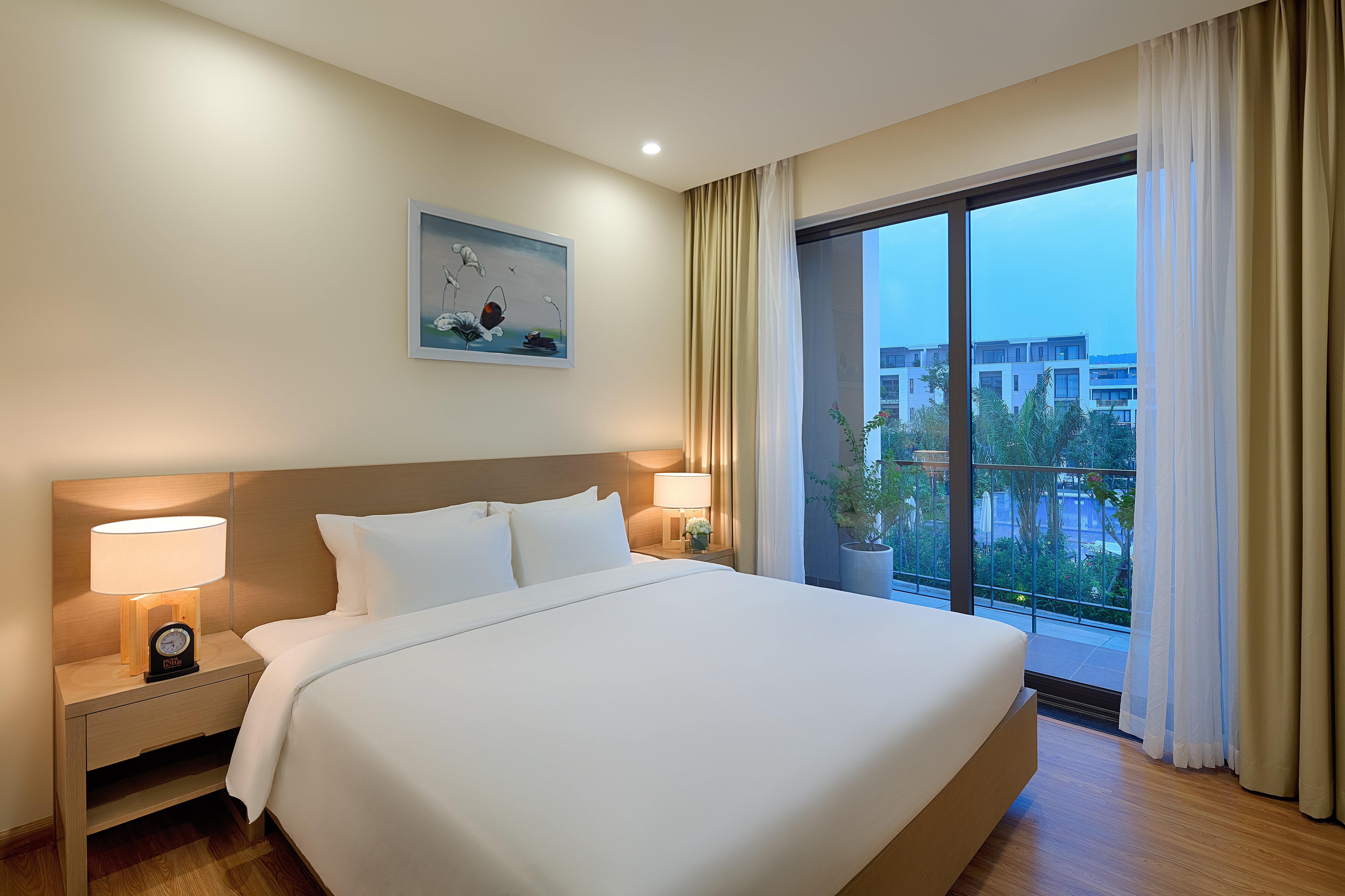 Phòng Deluxe Giường Đôi Nhìn Ra Vườn