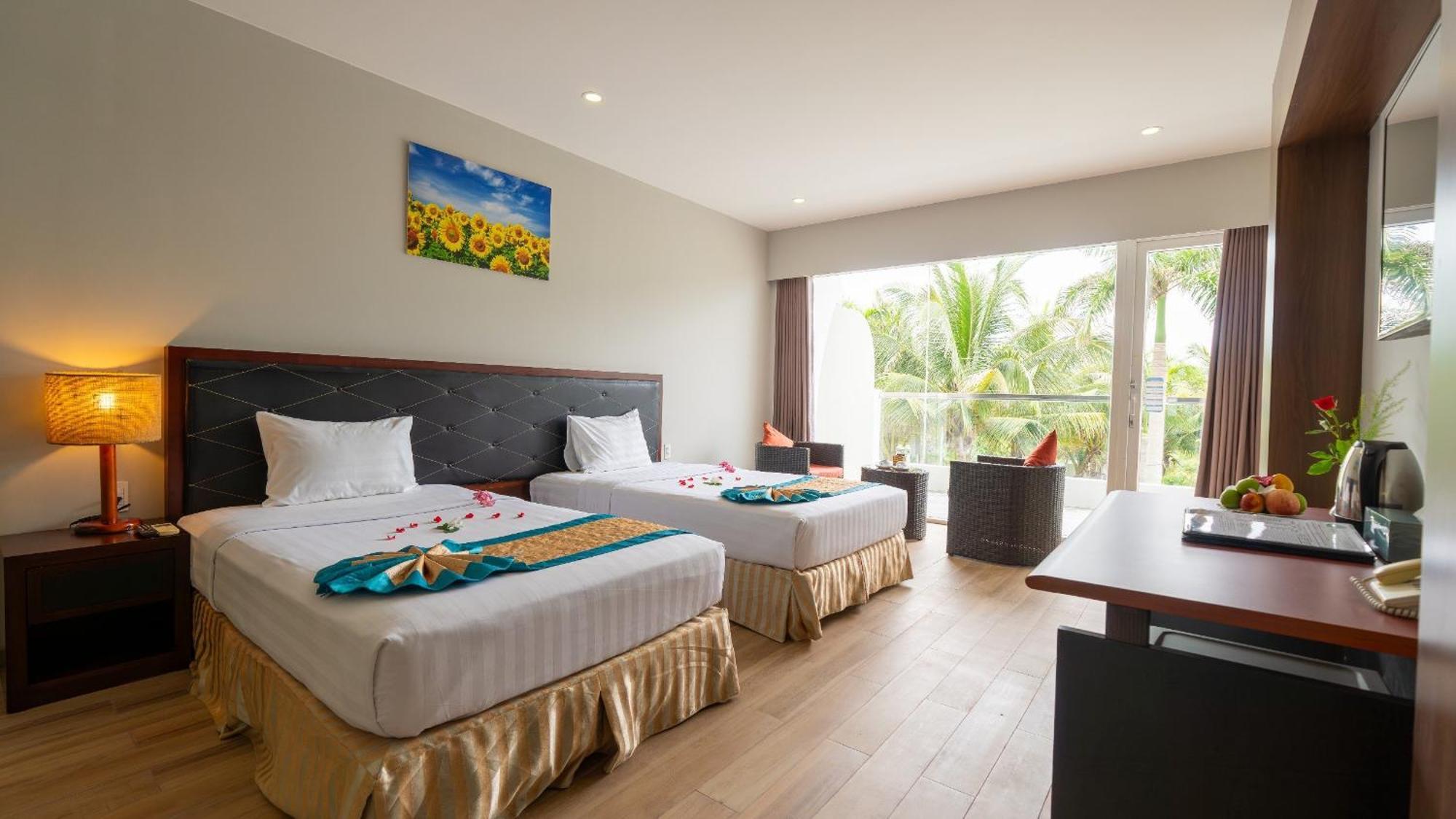 Phòng Deluxe Giường Đôi/2 Giường Đơn Nhìn Ra Vườn