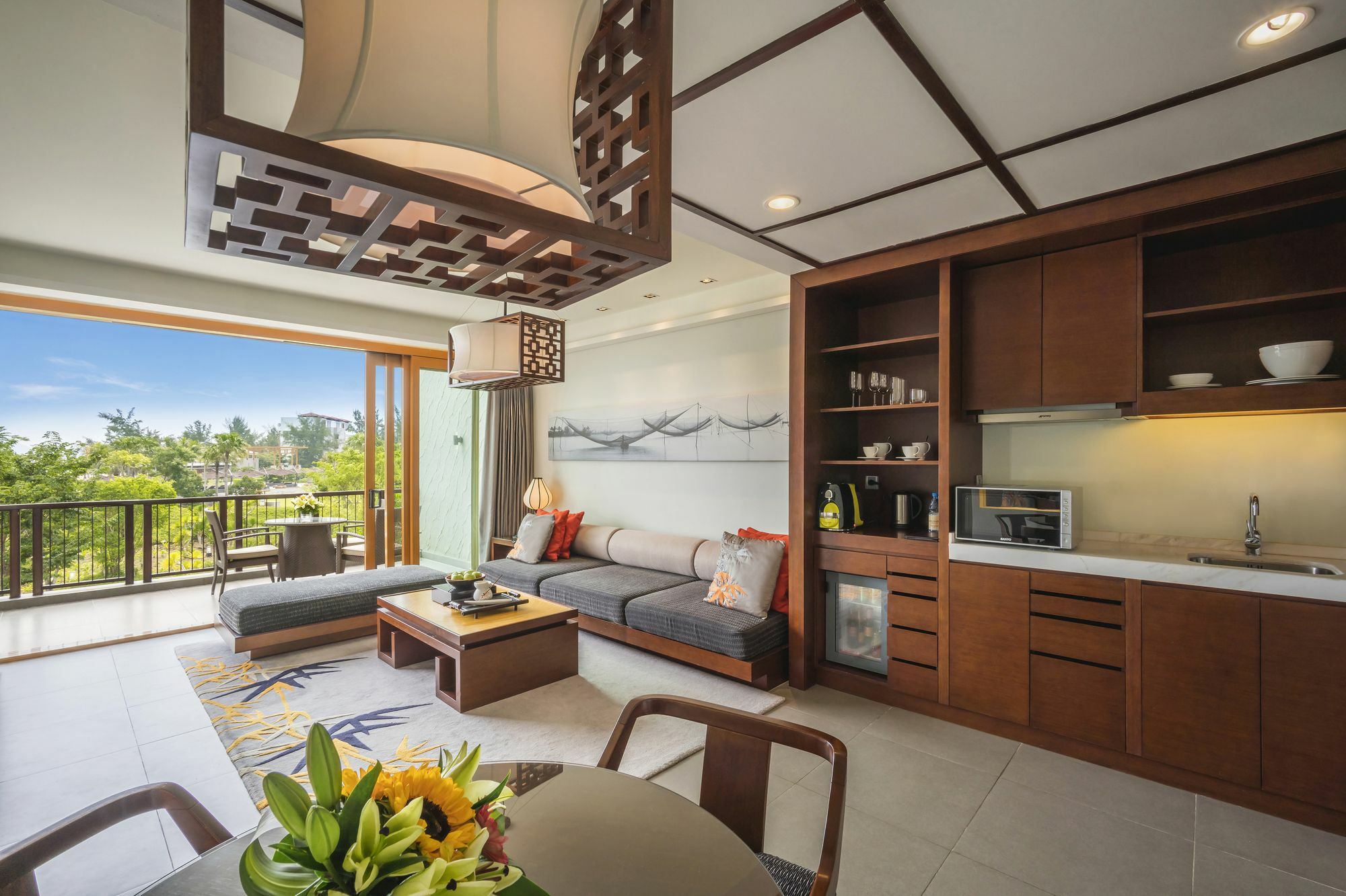 Suite Junior 2 Giường Đơn Có Hồ Bơi Riêng Nhìn Ra Biển